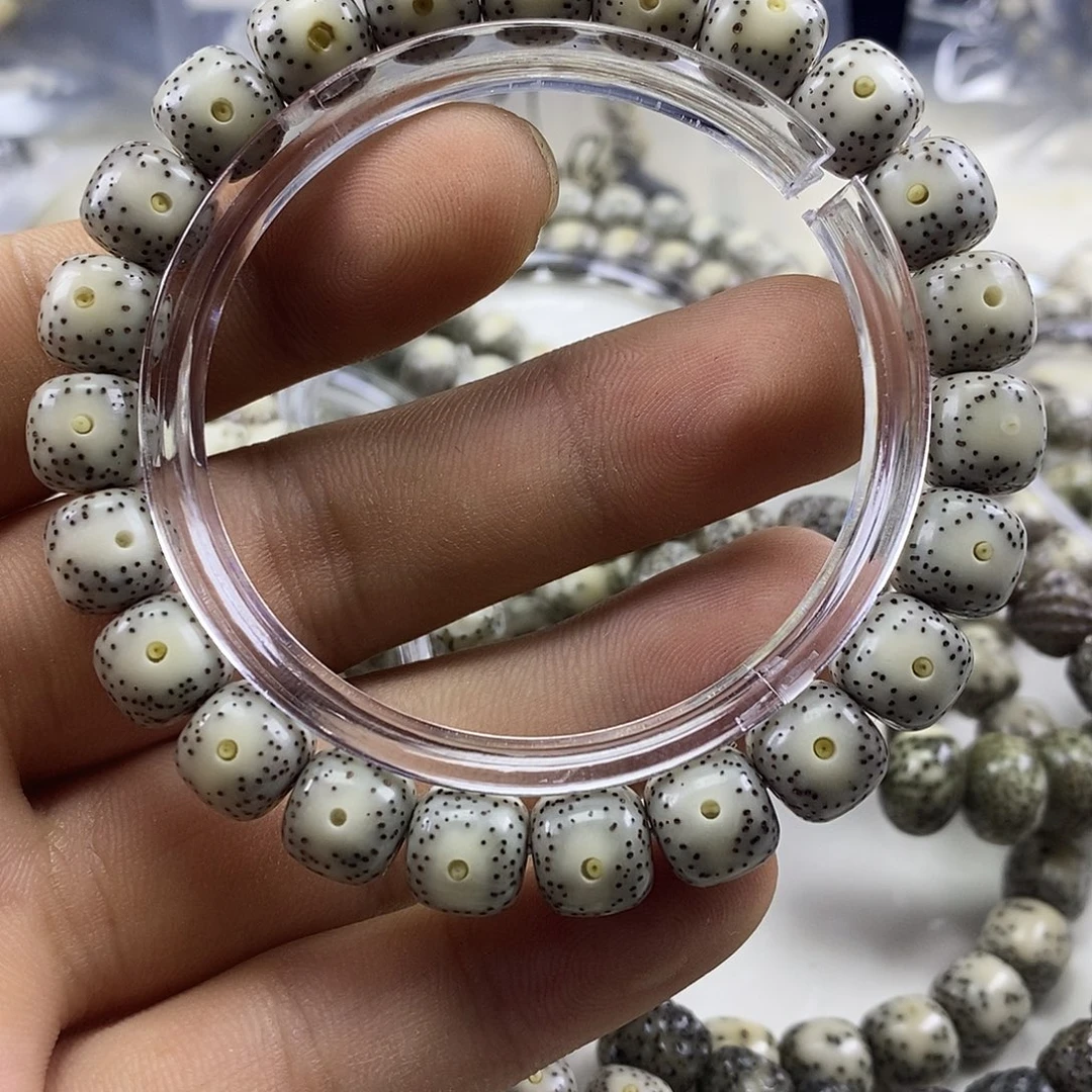 吊坠星月菩提白冰双留白