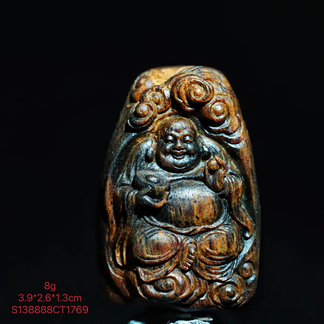 【觅香阁】8g正区越南芽庄棋楠挂坠