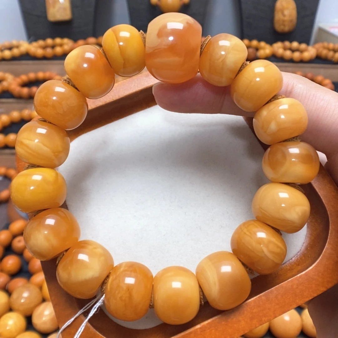 蜜蜡未镶嵌手链蜜蜡