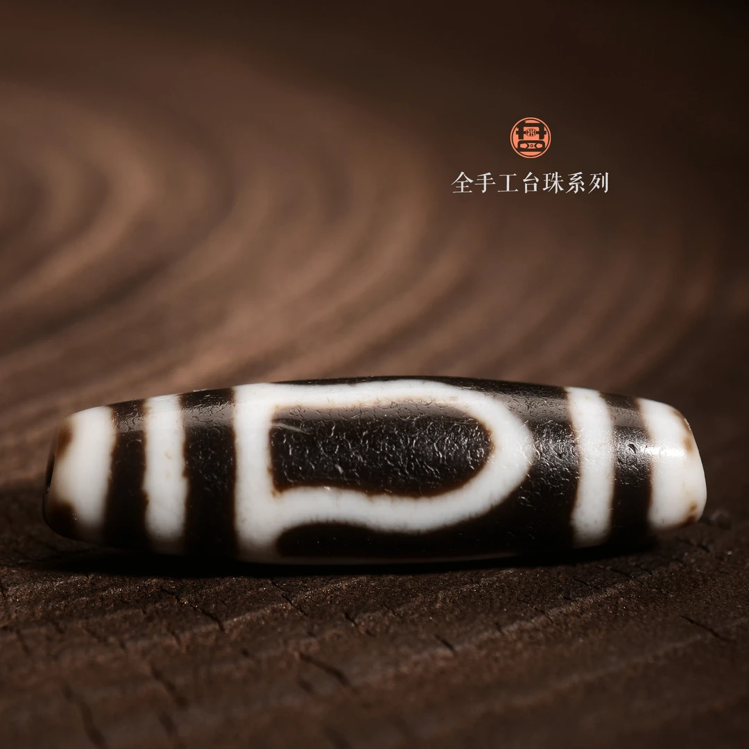 小卢 手工天珠锁骨链现代染色缠丝玛瑙特殊图腾天珠现代玛瑙制品