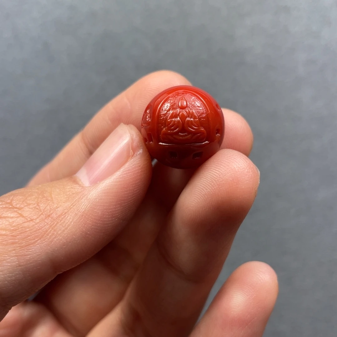 南红玛瑙未镶嵌配饰14mm
