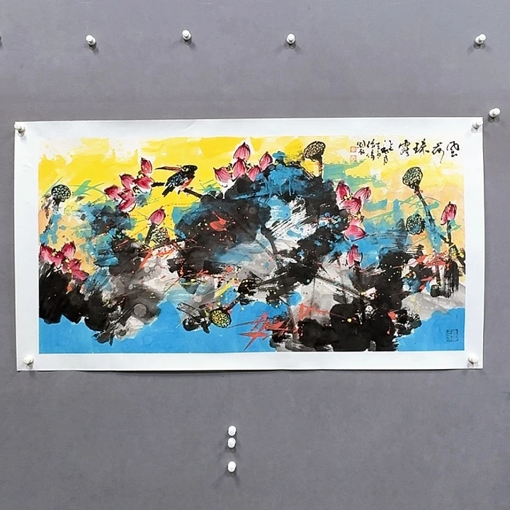 国画亲笔手绘放心去藏