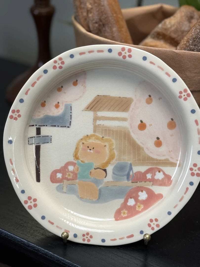 认真学习的小狮子平盘