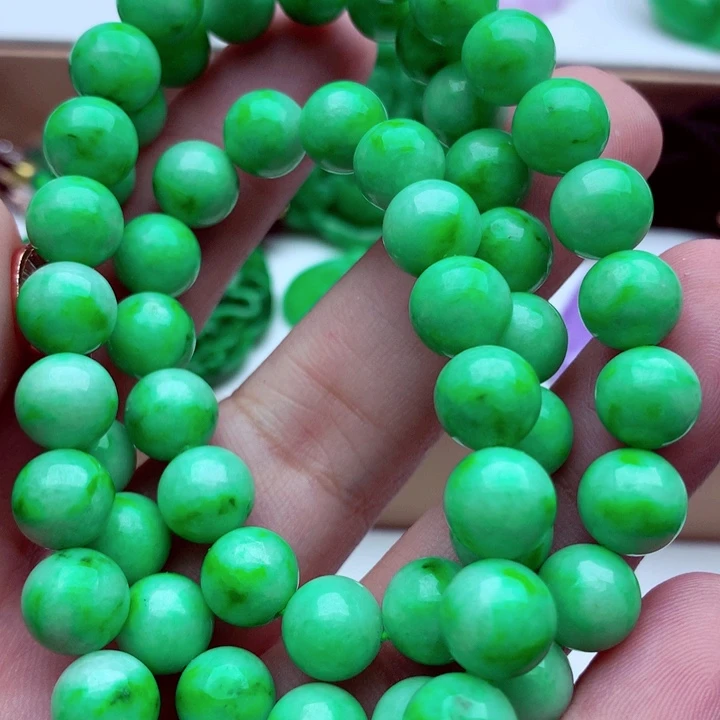 翡翠未镶嵌毛衣链