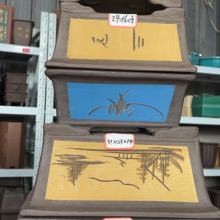 紫砂花盆100-5。