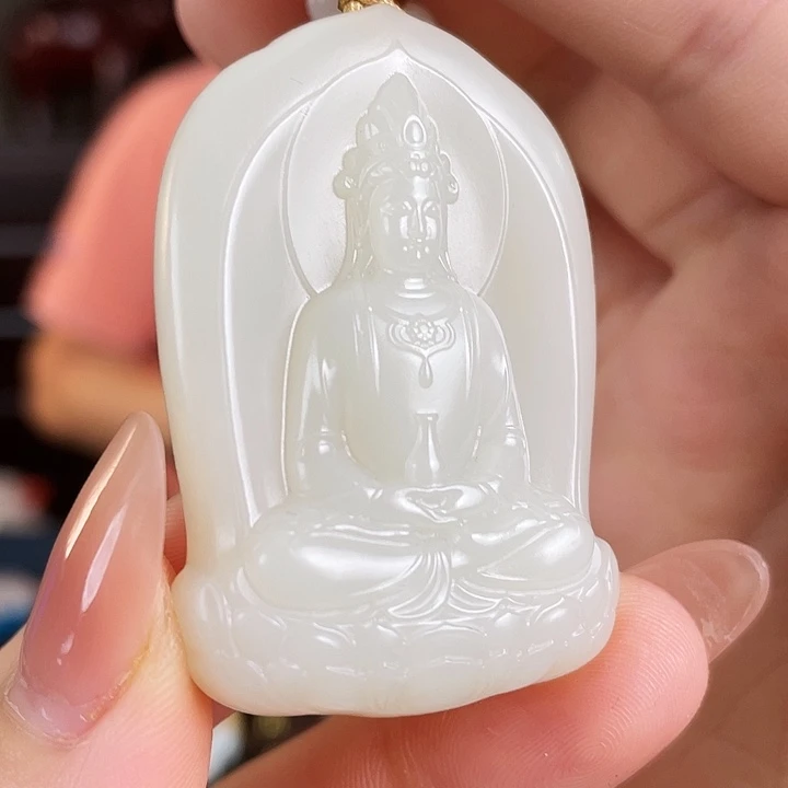 和田玉未镶嵌颈饰定制发货