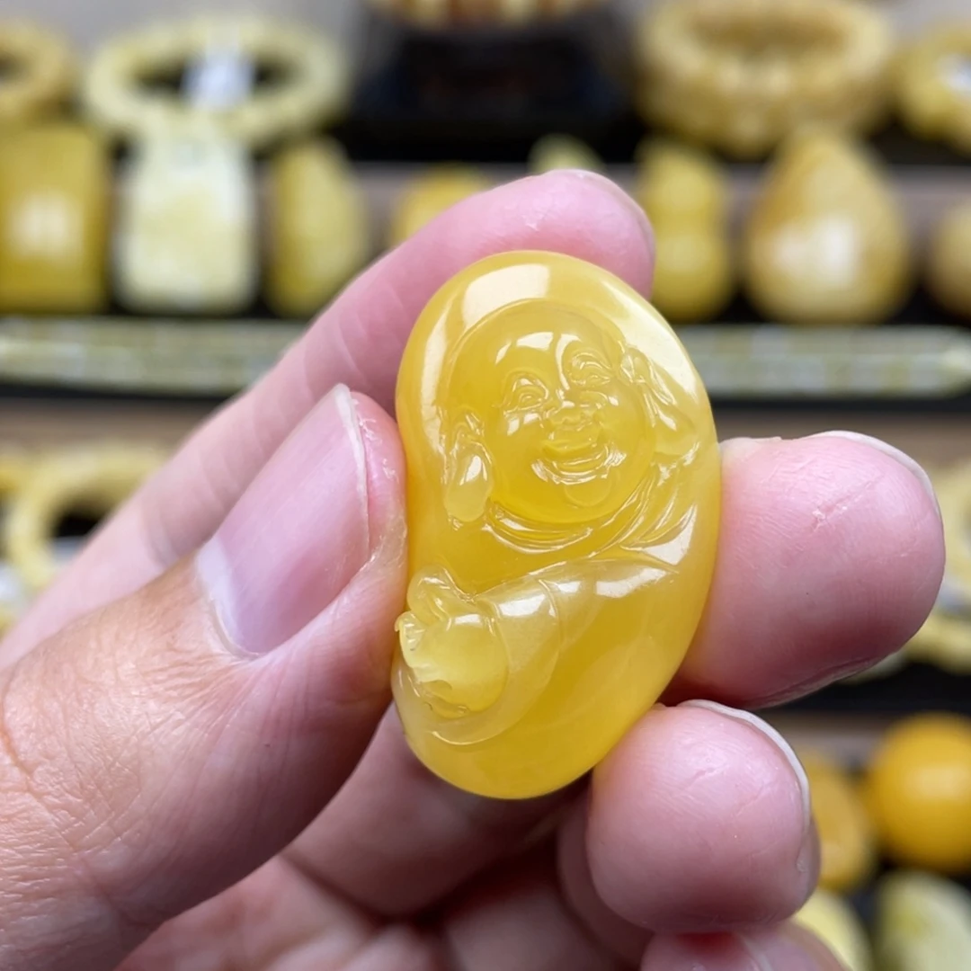 琥珀裸石未镶嵌琥珀蜜蜡