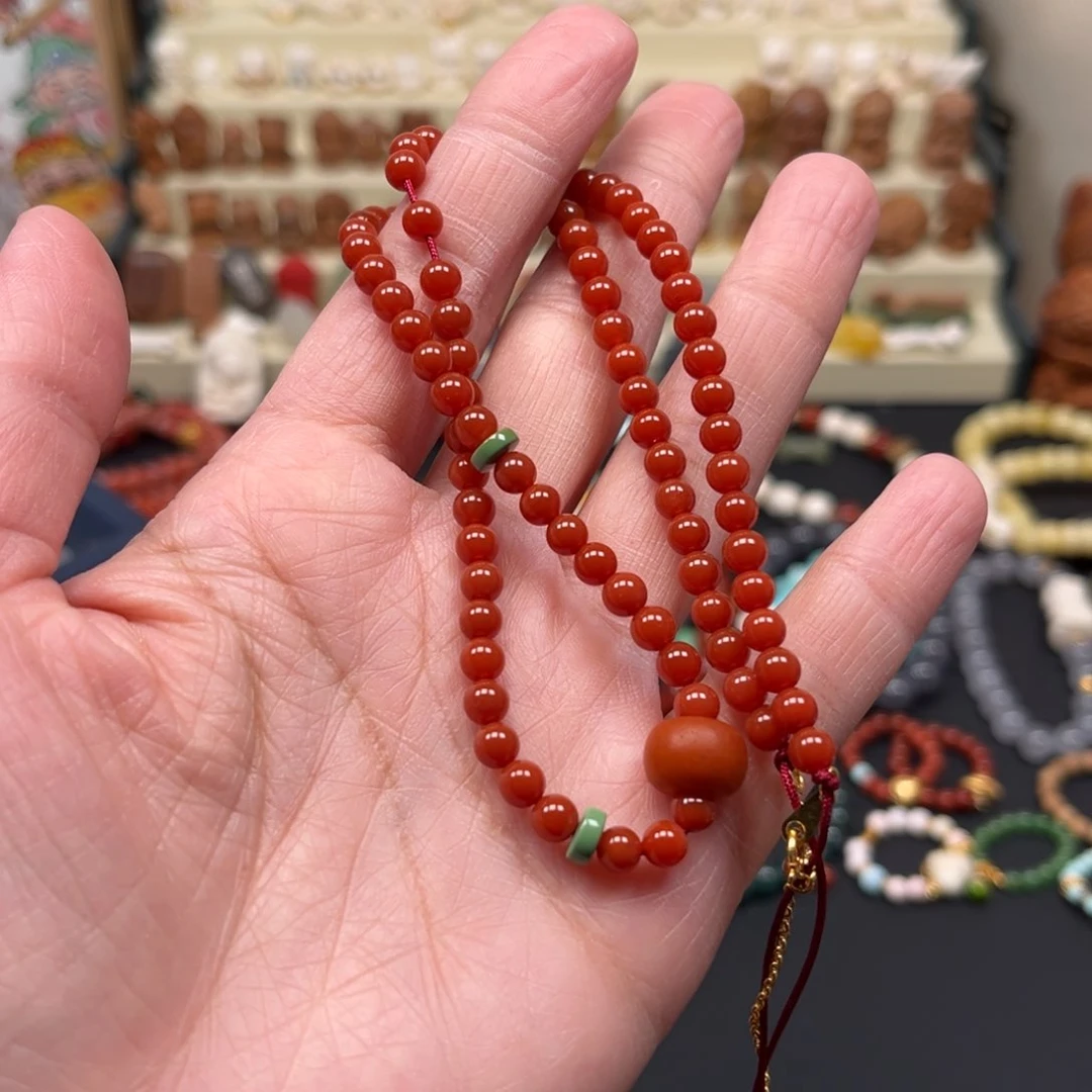 南红玛瑙手串未镶嵌L**.多圈手串