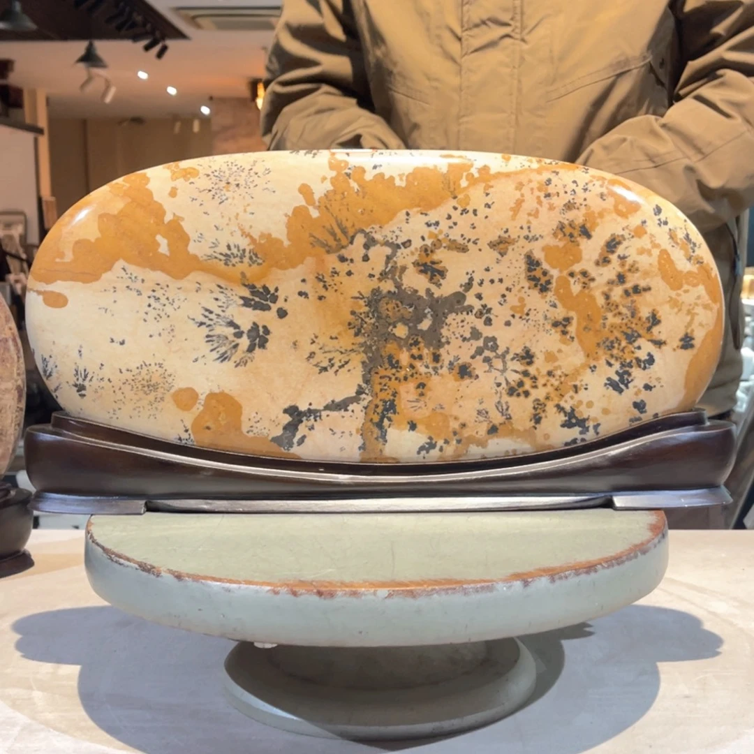 彩石三峡清江画面石45/23/3梅开五福