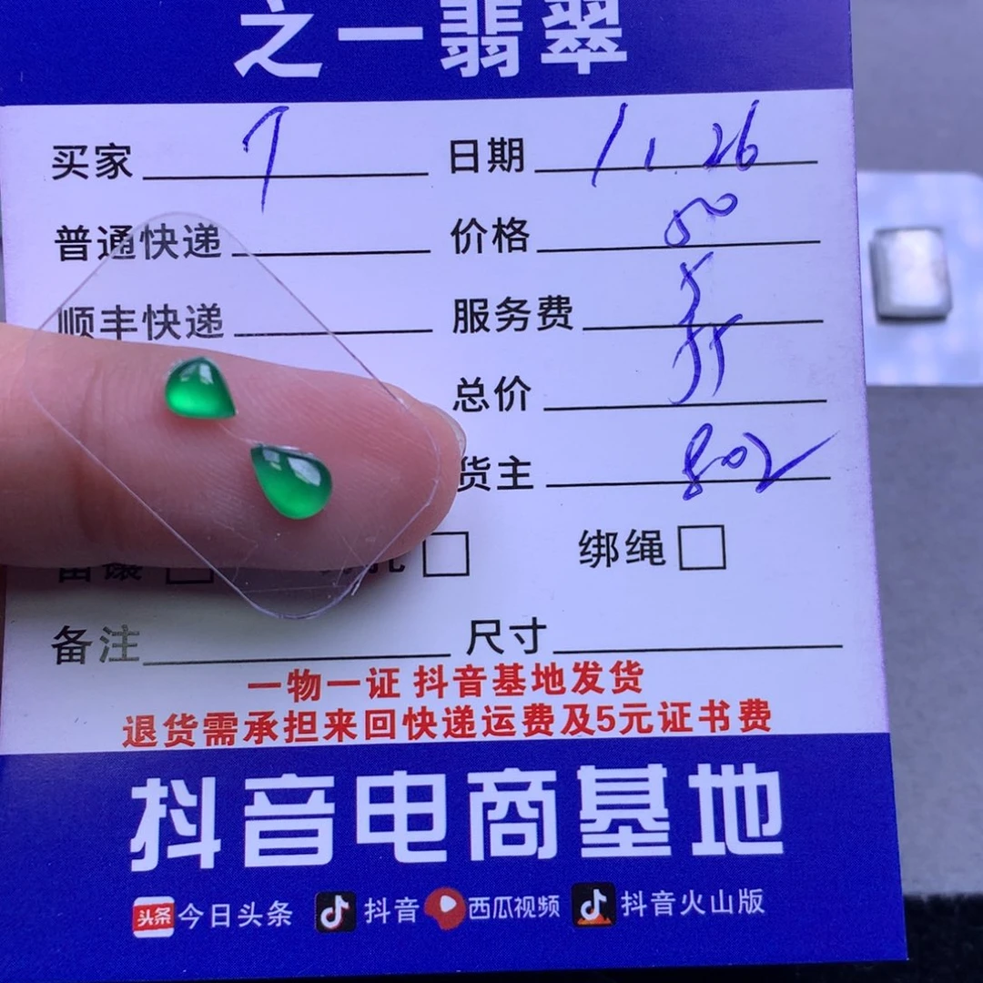 颈饰未镶嵌翡翠T***记