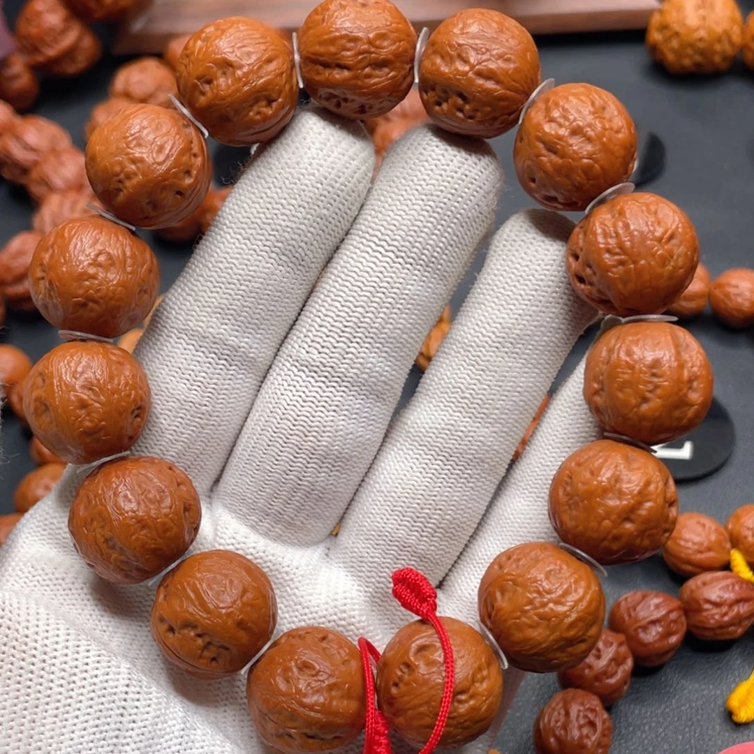 文玩核桃手串野生核桃光头秋子手持