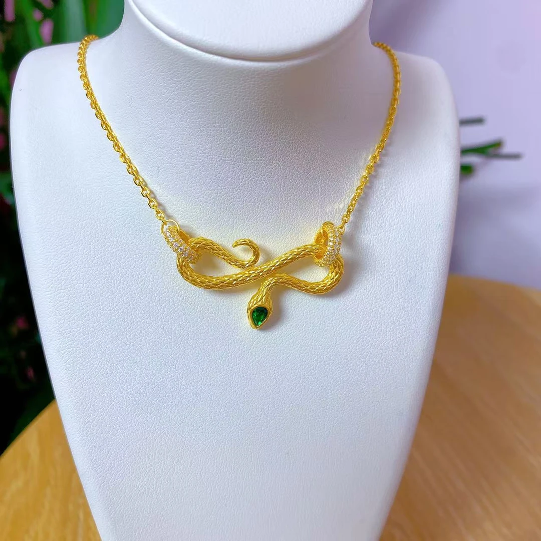 足金999     经典百搭缤纷灵蛇套链