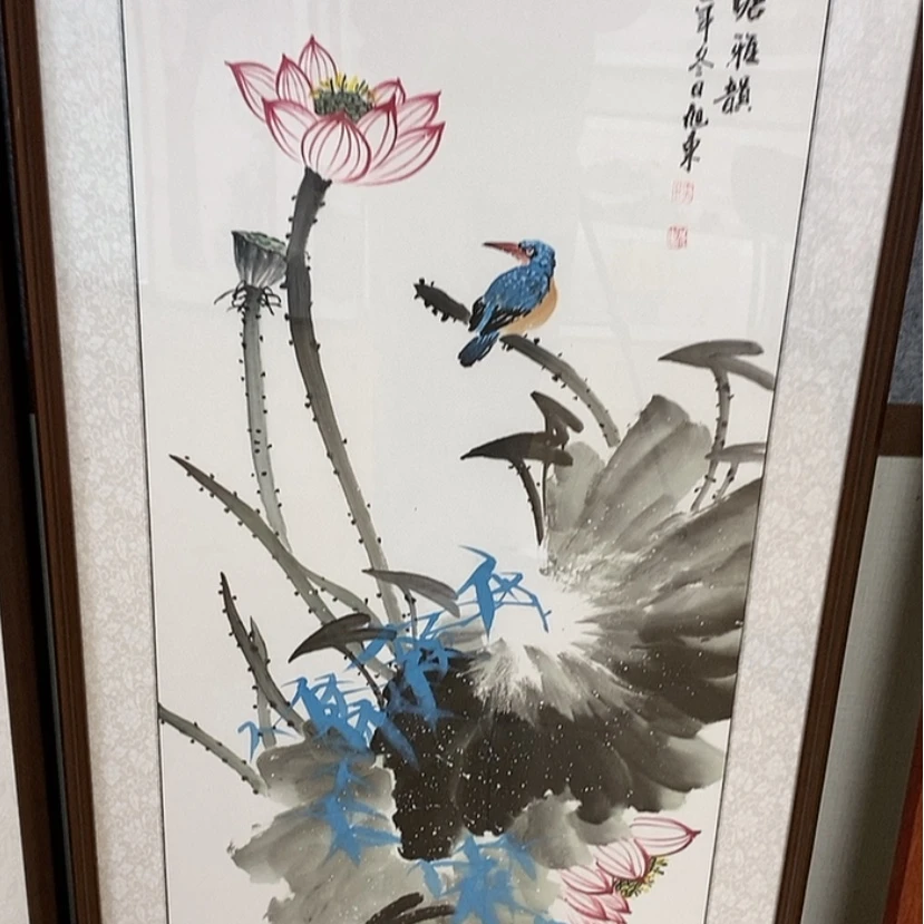 【闪购商品】国画手绘国画带框124.57