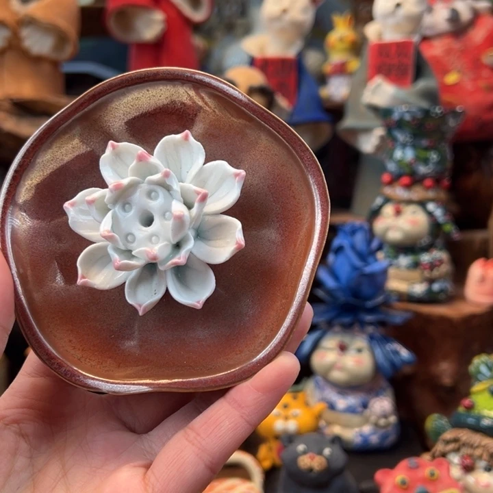 陶摆件小镇青花每日有新品