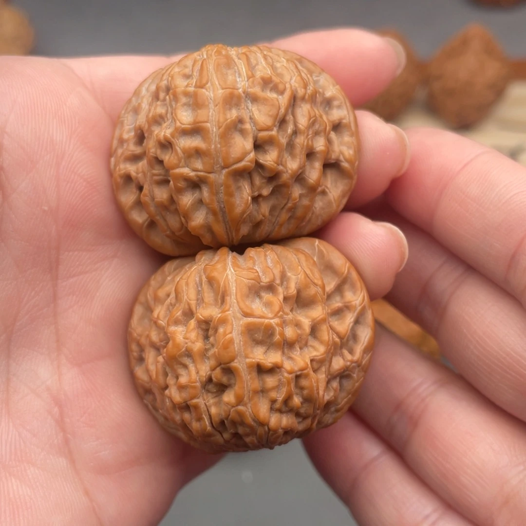 文玩核桃把件磨盘37