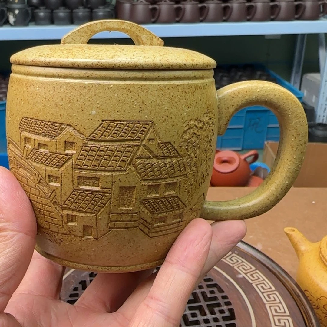 茶杯紫砂紫砂盖杯00002222