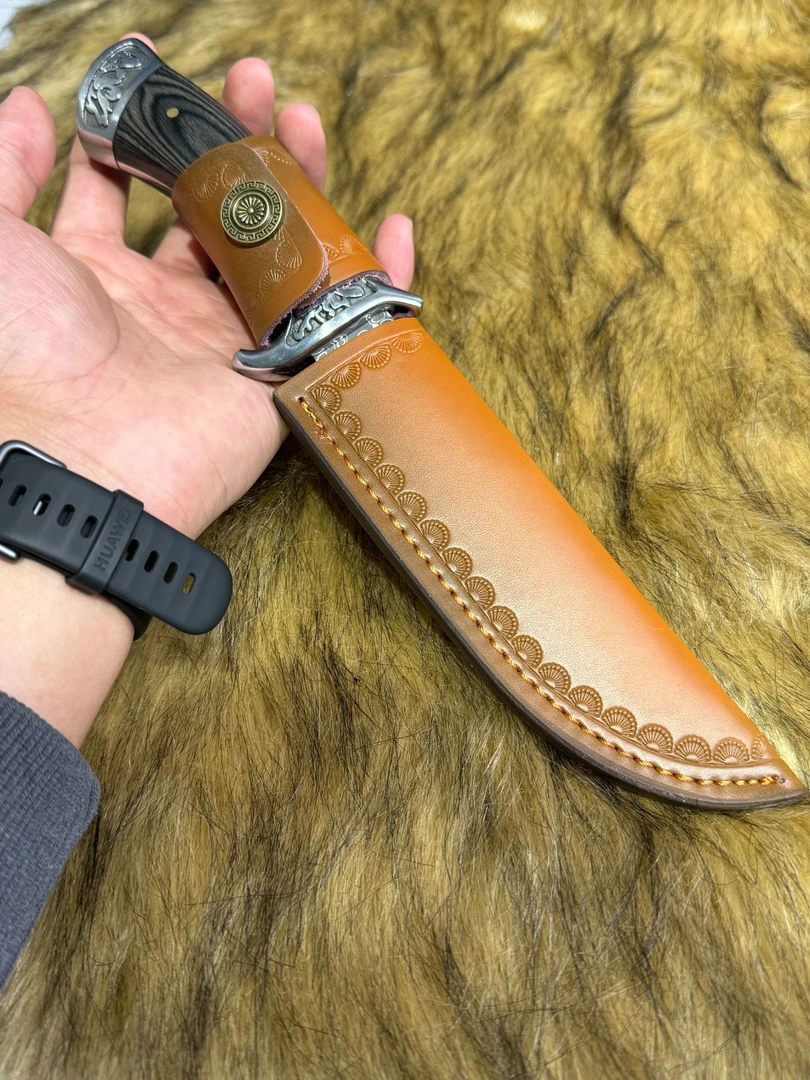 定制款户外大马士vj10钢收藏高硬度多功能高硬度