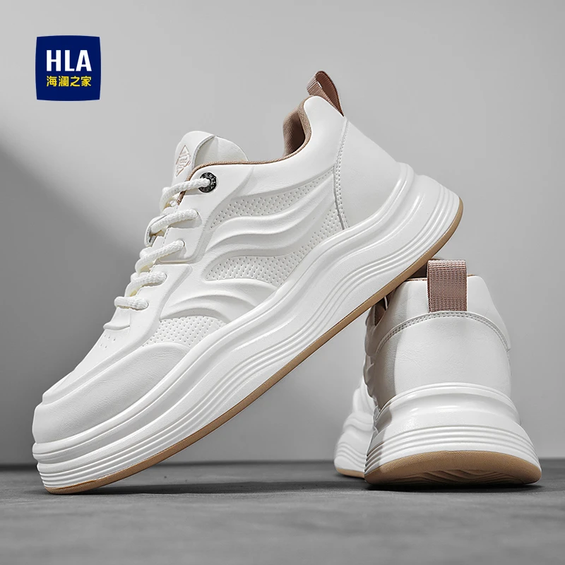 海澜之家鞋子男2025新款秋季时尚男士板鞋潮流运动休闲小白鞋男款