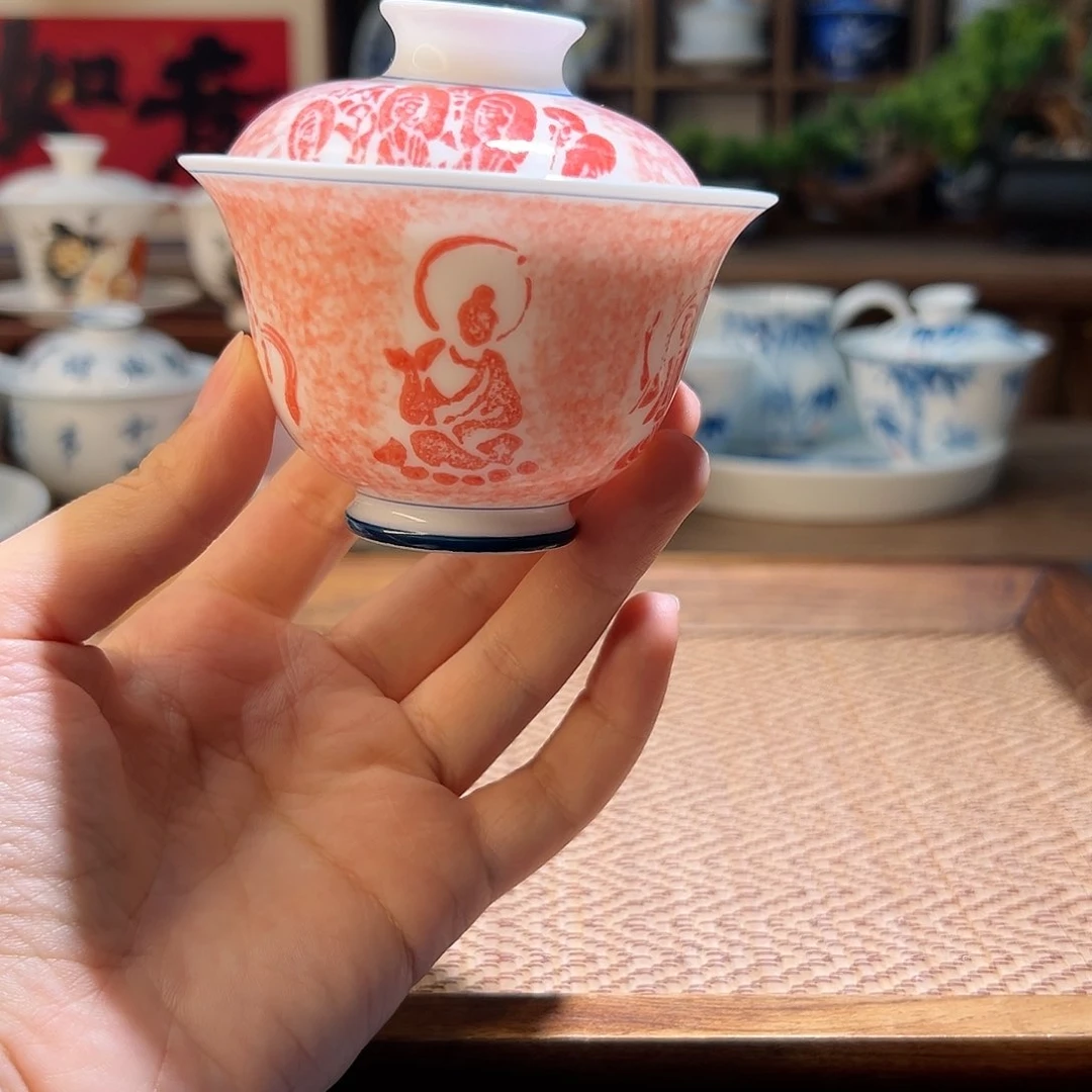 【闪购商品】拓片盖碗。