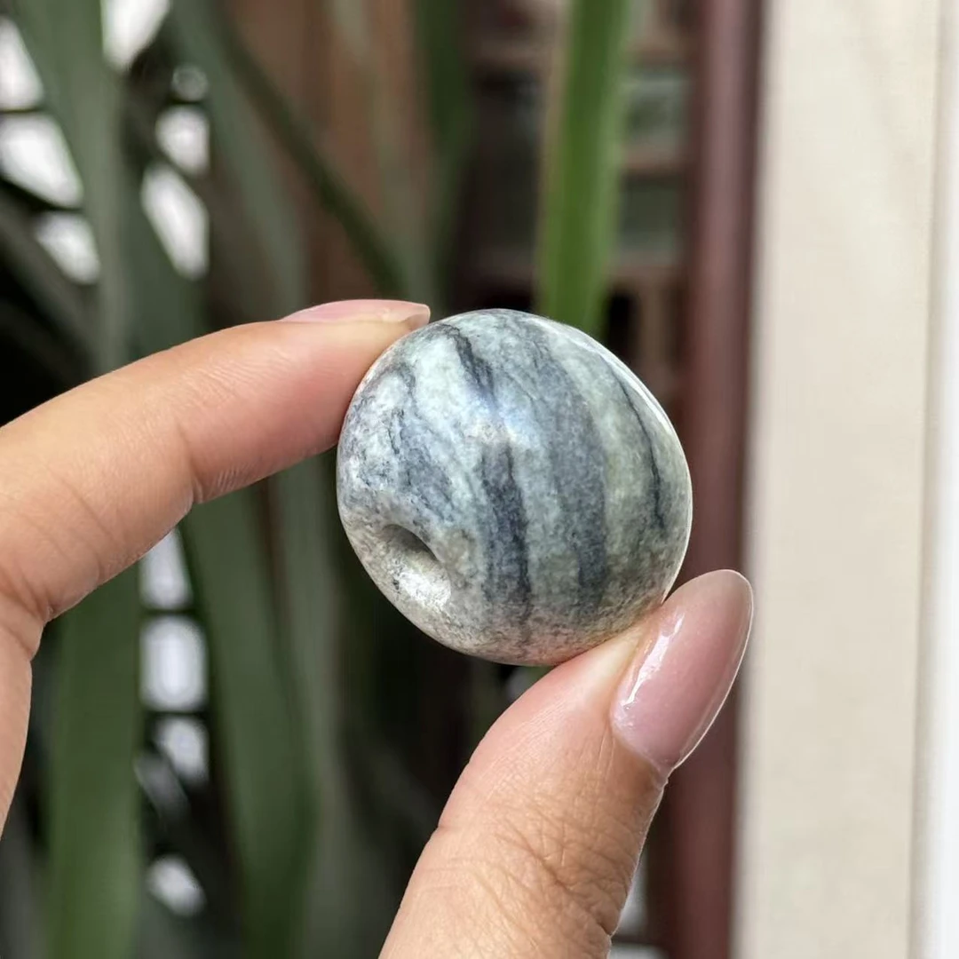 非金属大理石吊坠 圆珠吊坠配饰饰品