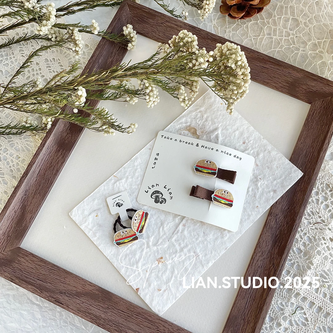 小小汉堡 全店凑满19.9包邮 Lian家原创 鸭嘴夹/拇指A-095/D-096