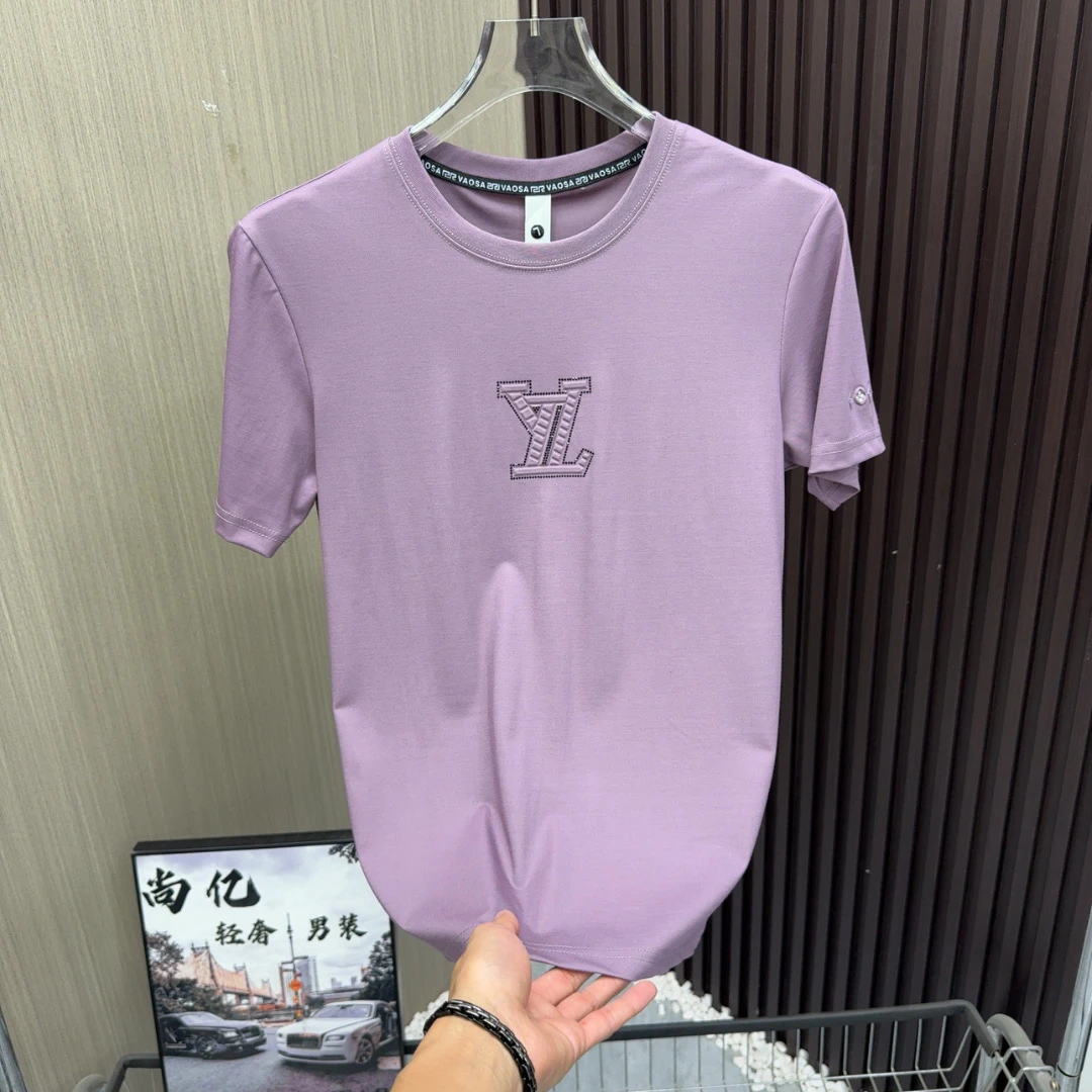 尚亿979夏季新款欧货高品质时尚潮流烫钻高定百搭短袖T恤气质休闲