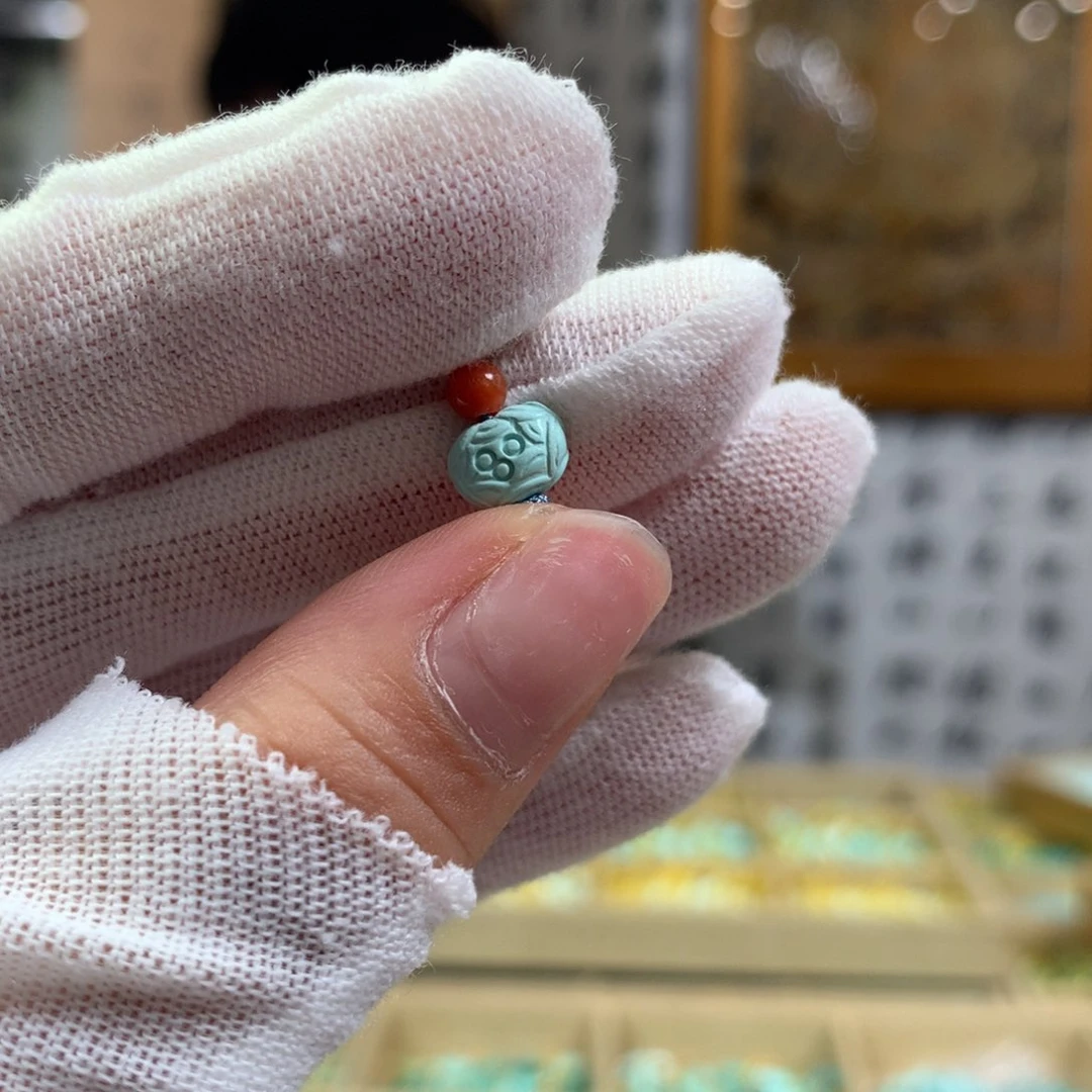 绿松石未镶嵌挂件