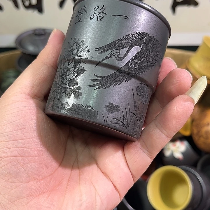 茶杯紫砂全手工紫砂主人杯