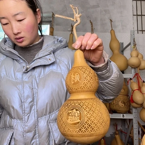 青*天然植物葫芦文玩