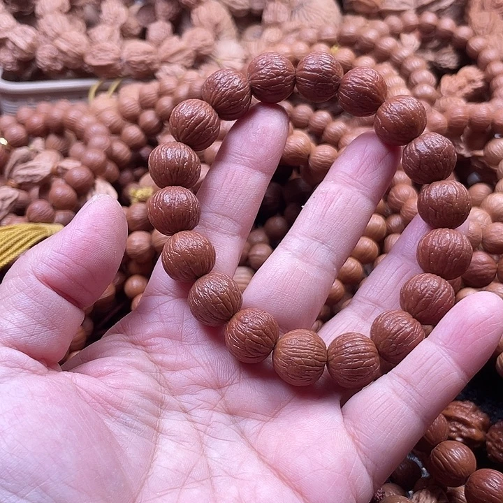 手串猴头核桃1.4同尺磨盘风羽自然泛油
