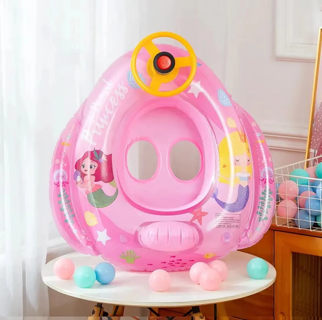 儿童游泳圈防侧翻宝宝座圈婴儿小孩坐圈男孩女孩充气玩具救生圈