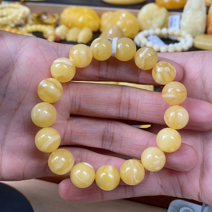 琥珀裸石未镶嵌单圈