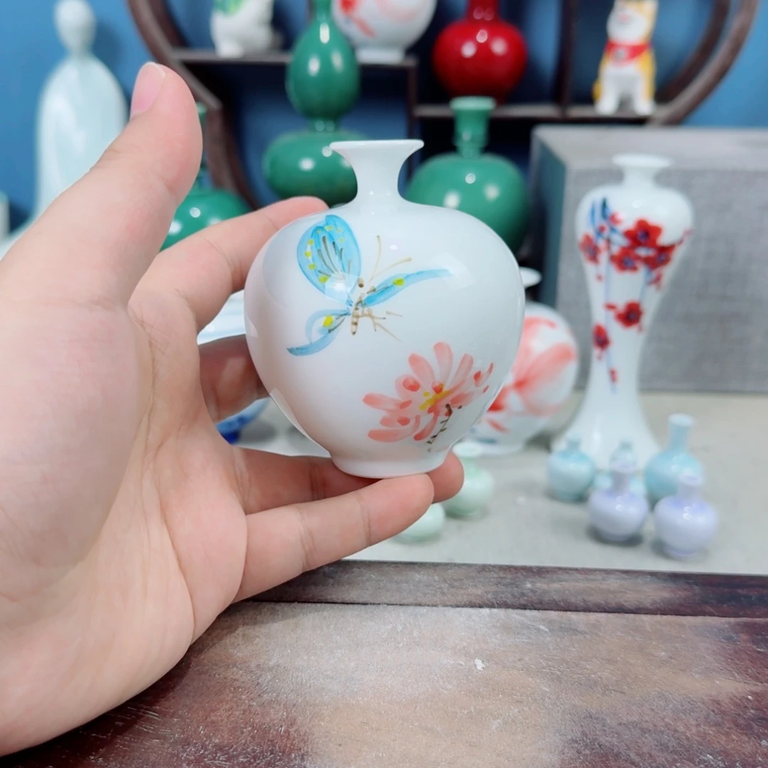 陶瓷手工小花器摆件