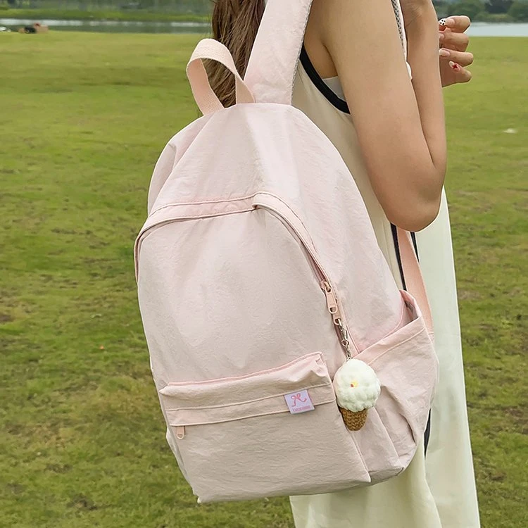 小清新超高颜值双肩背包书包大学生简约百搭轻便防水防污