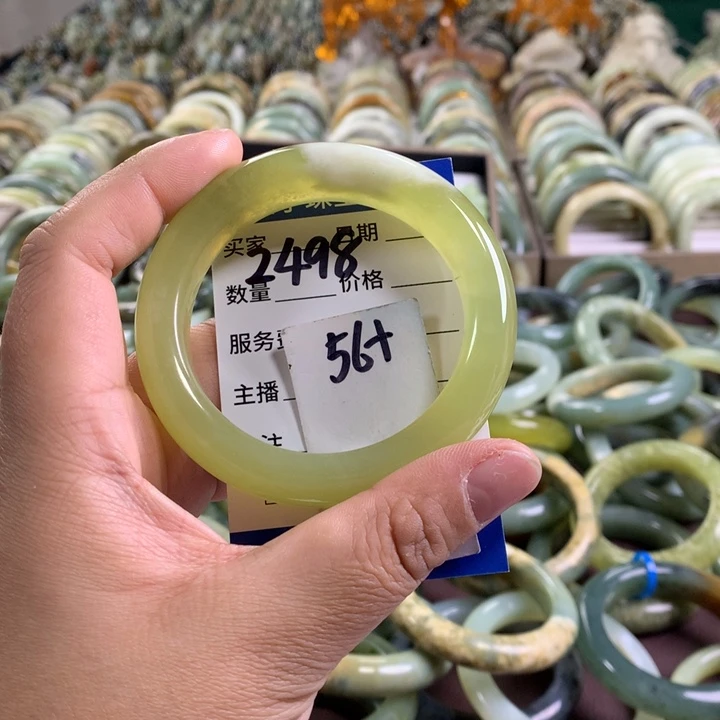 未镶嵌蛇纹石玉手镯2498