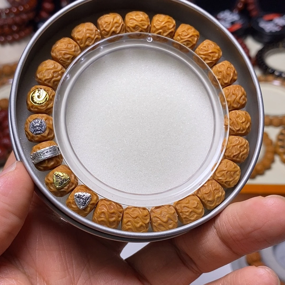 猴头核桃手串五标虎须盘龙尺寸10全品毕业精工