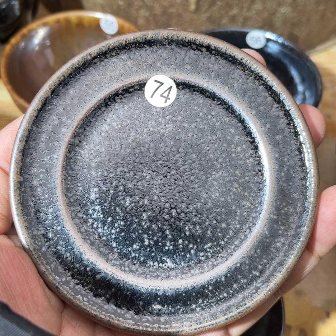 茶盏义兴龙窑坚持真柴烧微瑕