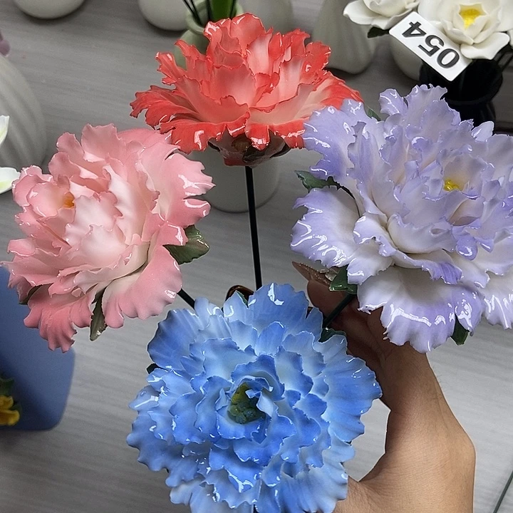 陶瓷纯手工捏花设计