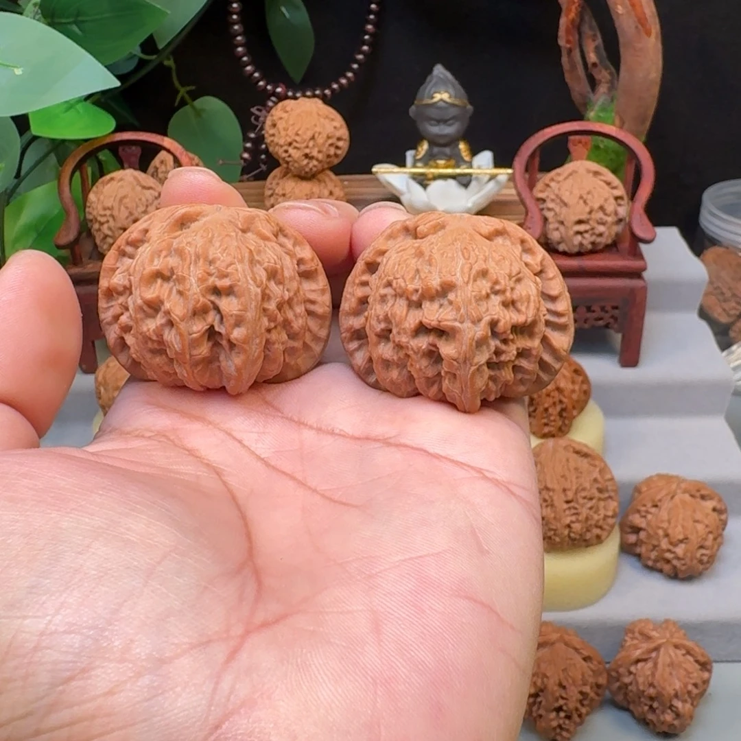 把件文玩核桃-42白狮子