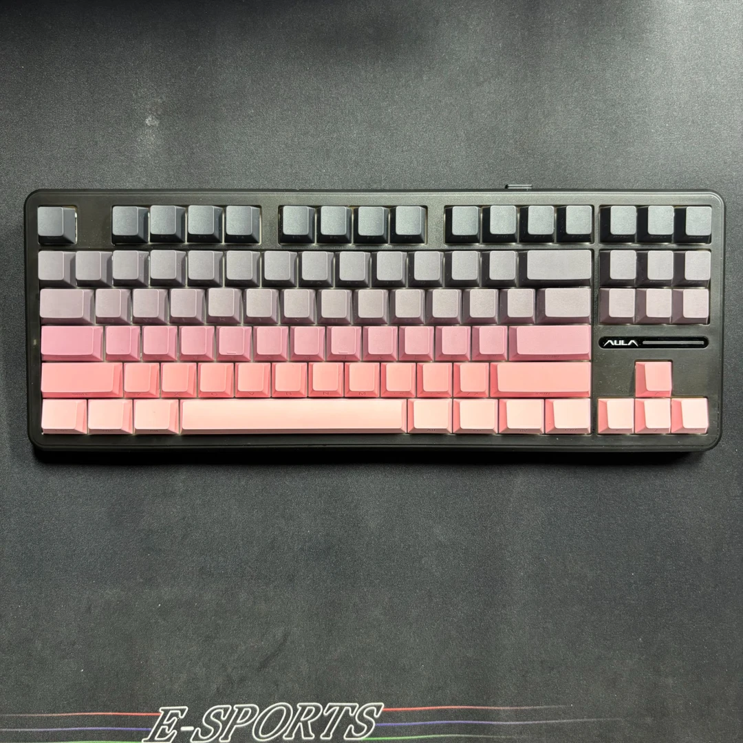 95新 AULA/狼蛛 F87PRO 三模 下灯位 rgb客制化机械键盘