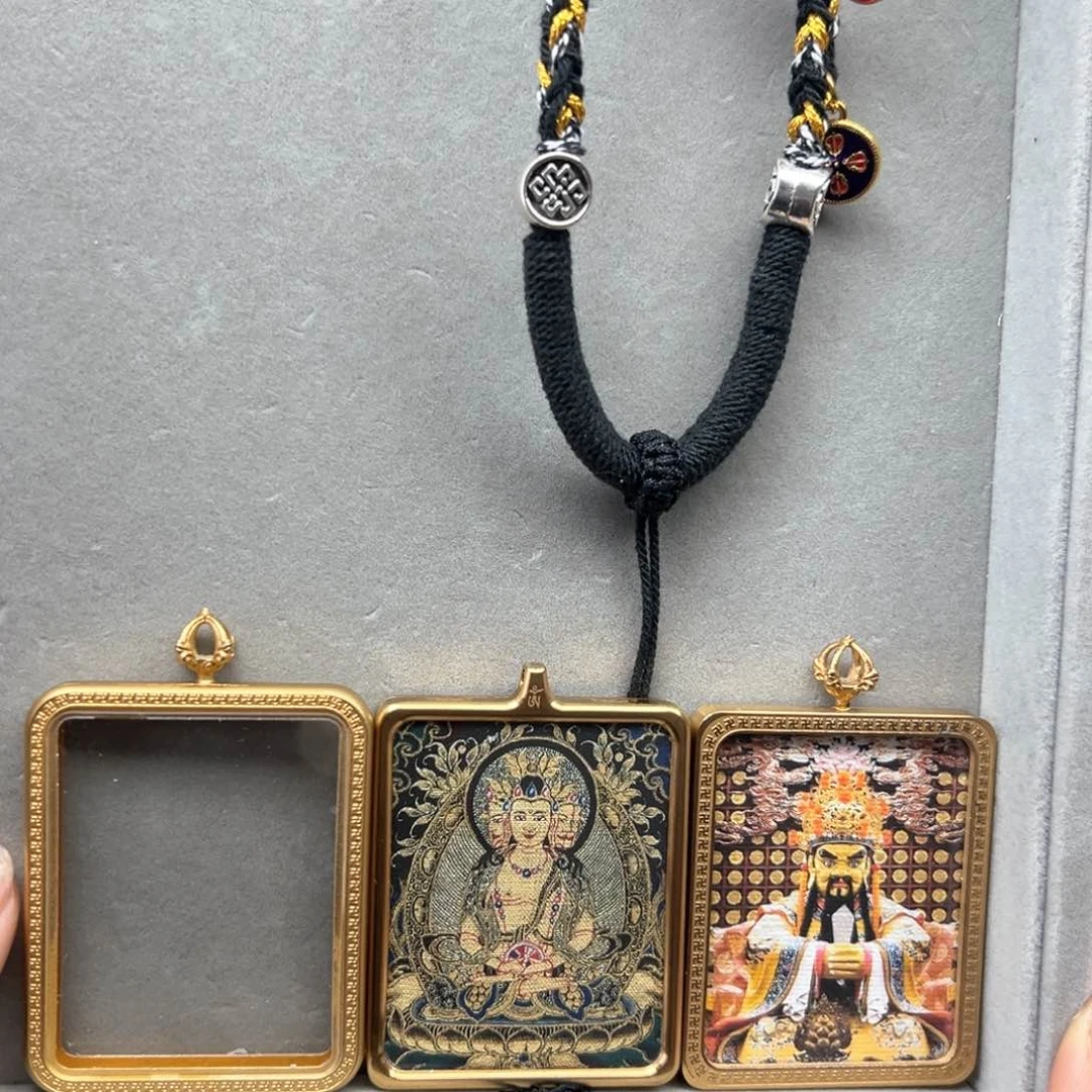 吊坠酷****丘铜双面大日五爷绳子13