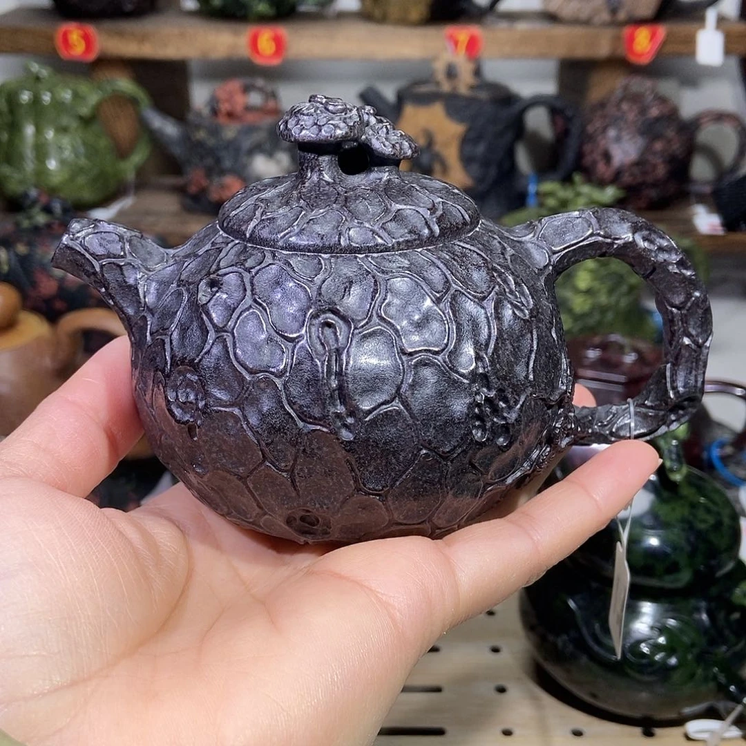 石材冰碛岩供春壶220cc