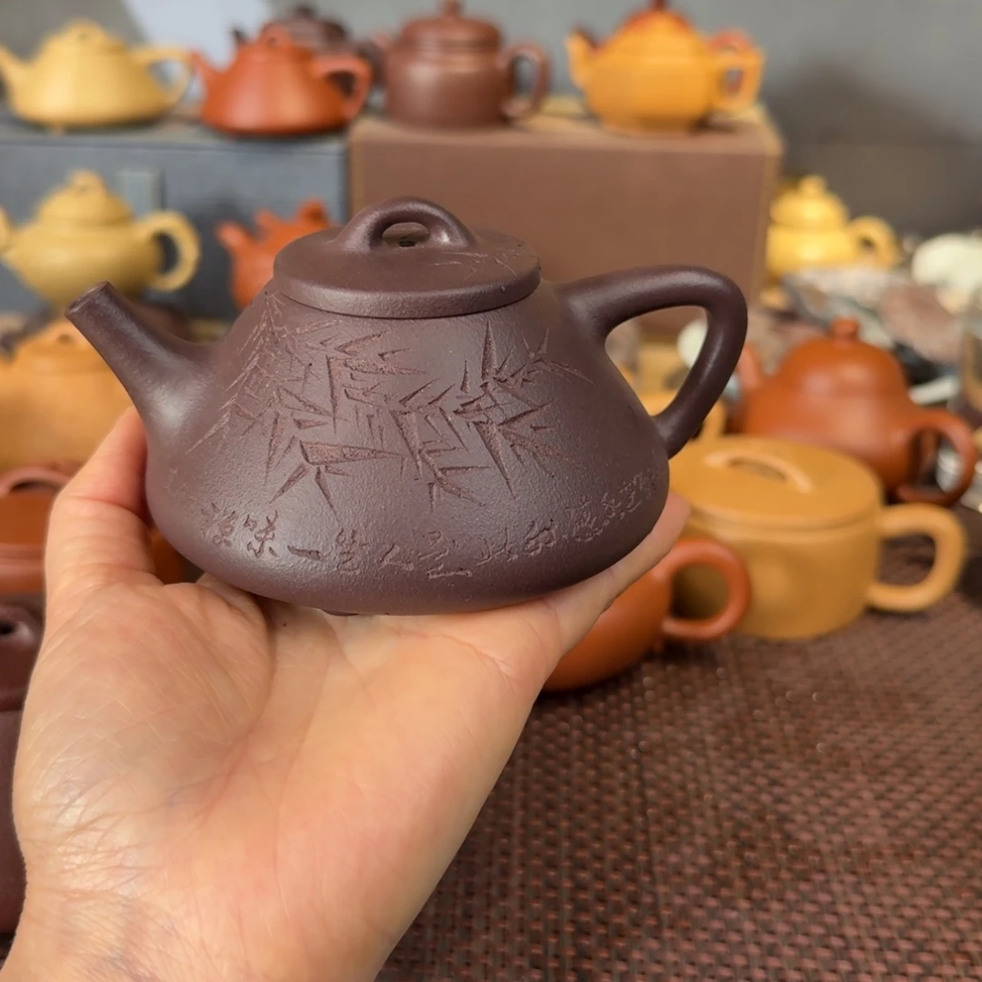 紫泥茶壶天青200毫升左右