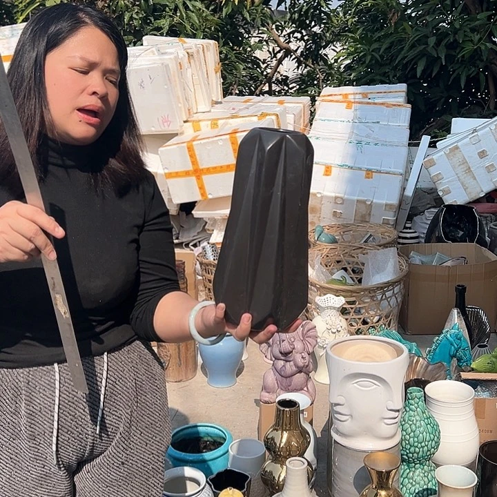 瓶高度30厘米口径6厘米微瑕捡漏