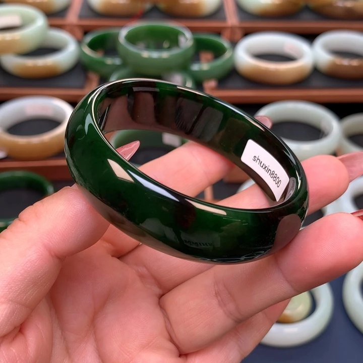 和田玉（碧玉）5657圈口未镶嵌