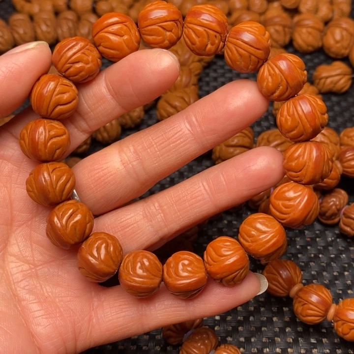 桃核手串龙纹桃核