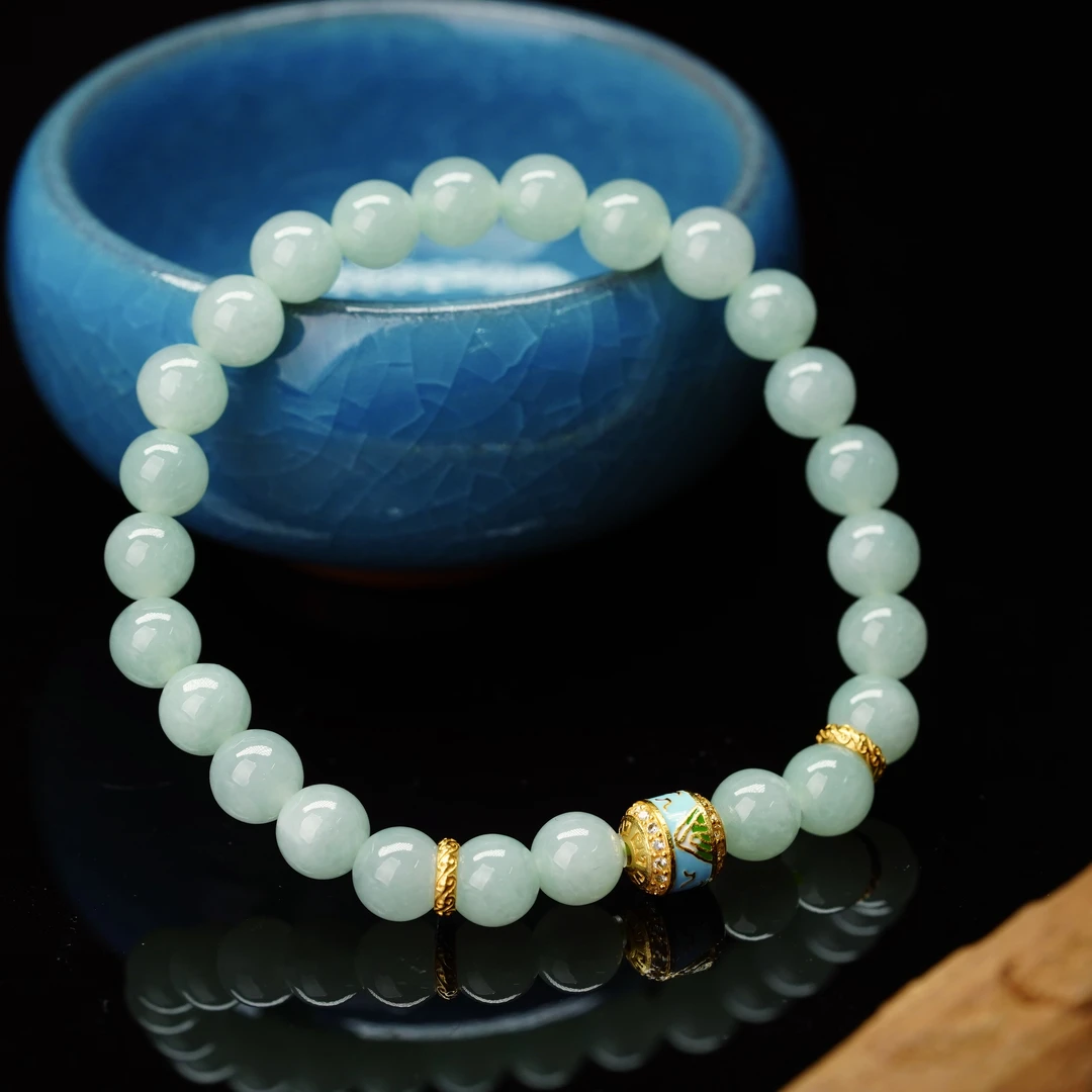 【小北好物】翡翠DIY单圈手串约6mm+【多样性发一件】QH19X345