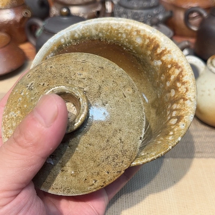 陶火器柴烧放漏140瑕