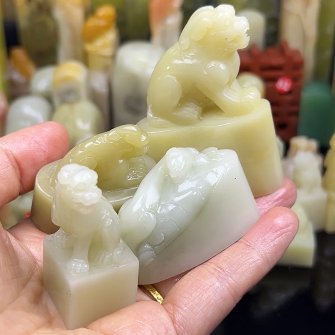 印***家昌化石印石4房石头