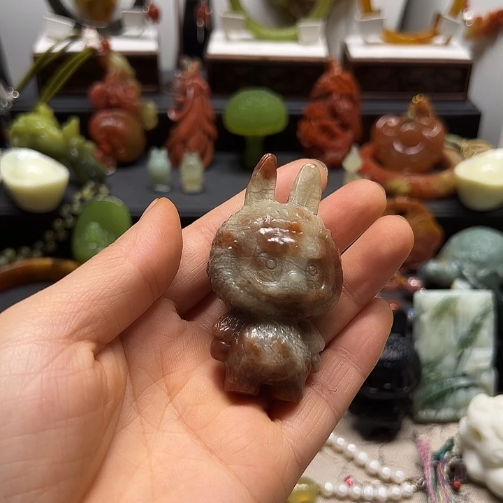 M****蛇纹石玉未镶嵌手把件